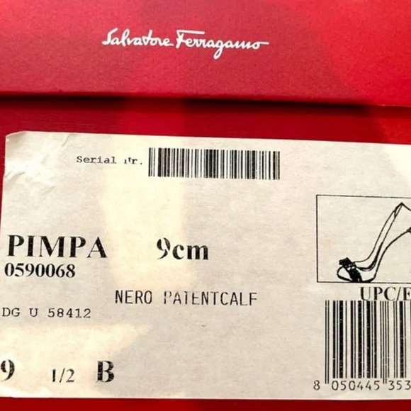 Authentic Ferragamo Pimpa Heels With Vara Bow - Picture 2 of 10